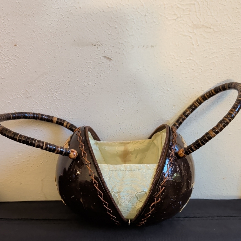 an Brown Floral Women Bag - Picture 6 of 9